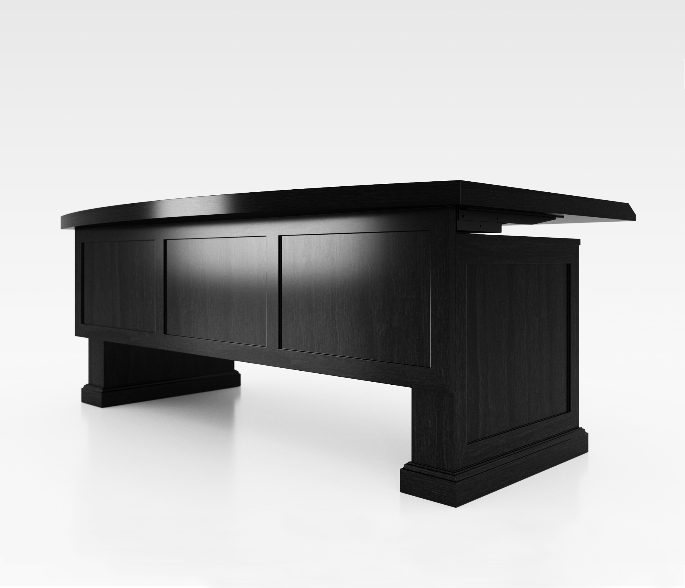 Custom Black Executive Sit Stand Desk Ambience Doré