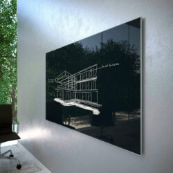 Black Modern Glass Board