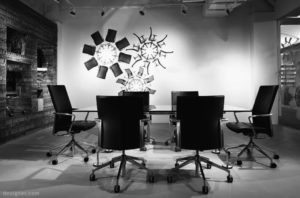 Black Chrome Stylish Conference Chairs