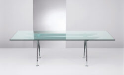Chrome Clear Glass Table