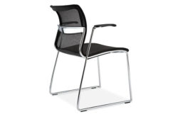 chrome mesh black visitors chair cool 2016