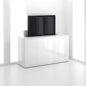 Credenza with Monitor Screen