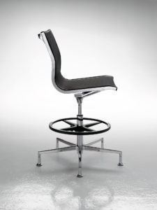 Exquisite Mesh Chrome Drafting Stool