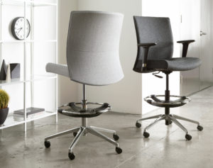 Grey Executive Drafting Chairs