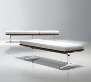 Modern Wood Metal Bench