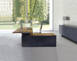 Executive Contemporary Fine Wood Executive Desk