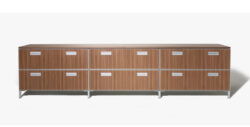 Contemporary Wood Metal Credenza