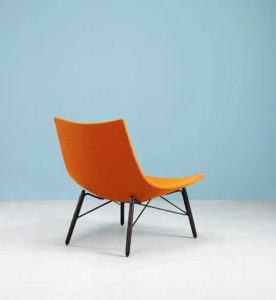 Orange Upholstered Chair