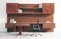 premium modern executive wood desk
