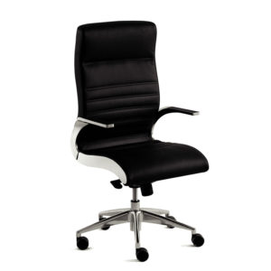 Executive Sublime Flight Chair Curved Chrome Frame