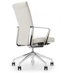 White Back View Chair