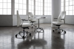White leather executive chair