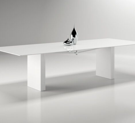 White Modern Rectangular Table