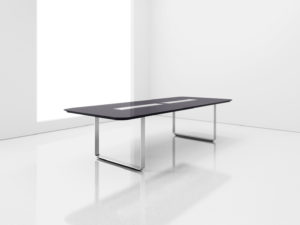 black metal conference table