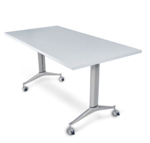 modern steel industrial flip top table
