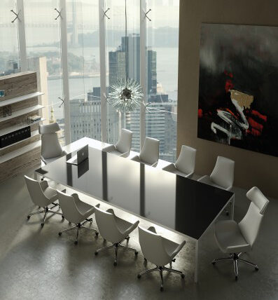 Ultra Modern Contemporary White Leather Chairs