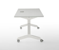 contemporary fit top table white aluminum