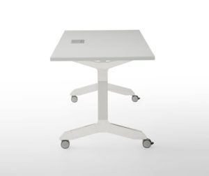 contemporary fit top table white aluminum