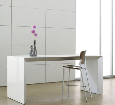 Premium White Contemporary standing table