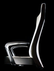fine executive chrome leather modern conference chair arms