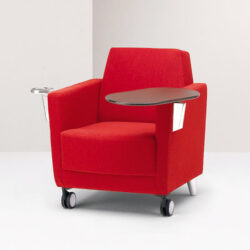 premium modern red tablet arm chairs
