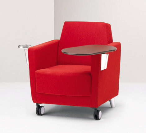 premium modern red tablet arm chairs