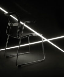 Chrome Mesh Visitor Chair