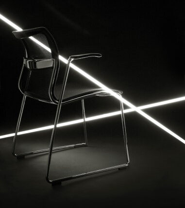 Chrome Mesh Visitor Chair