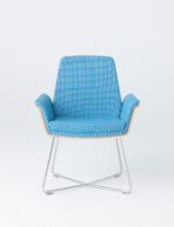 Blue Mod Wire Side Chair