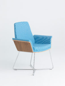 Blue Retro Wire Mod Chair