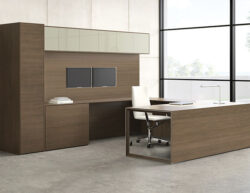 contemporary wood executive desk suite