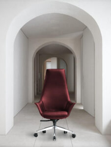 Extreme Posh Executive Chair is a unique high end leather thin back chair for private offices and home office use