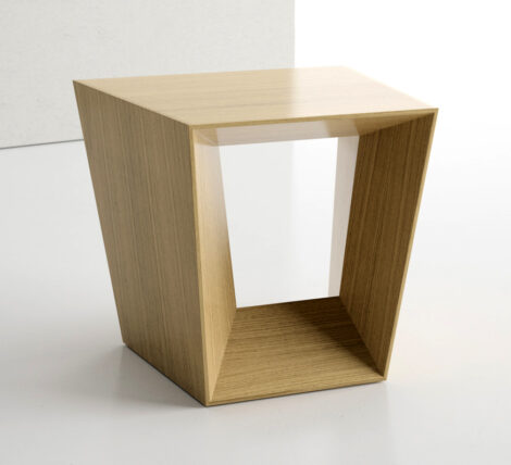 fine wood angular side table