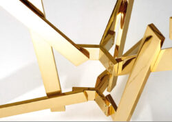 Golden structured extraordinaire table base