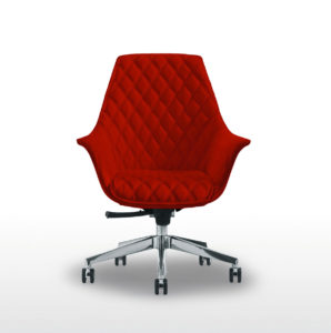 Red Diamond Back Chair