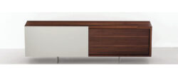 Two tone wood contemporary fine wood credenza