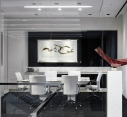 White Leather Conference Chair