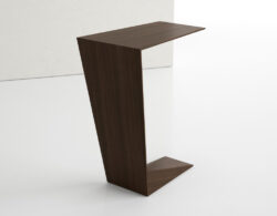 wood pull up angular modern laptop side table