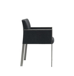 elegant modern chrome side chair