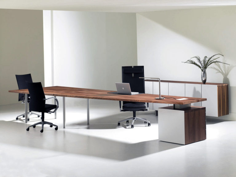 Executive Wood Extreme Modern Desk - Ambience Doré
