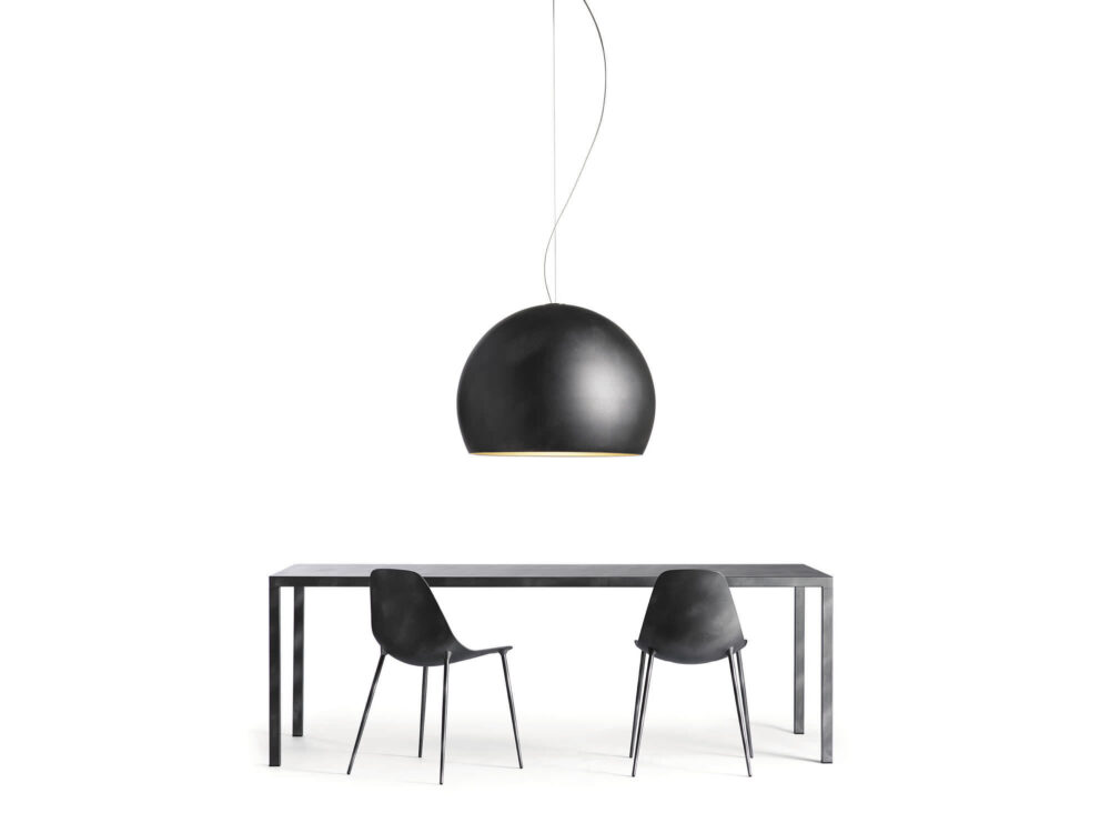 Graphite Modern Table Lamp Chairs