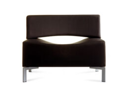 modern contemporary black lobby chair