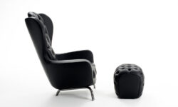 Very Modern High back extraordinare club chair and ottoman