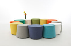 Colorful Top Ottomans Stools