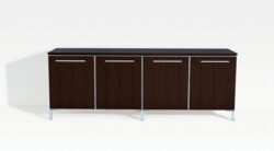 Modern Wood Credenza Metal Feet