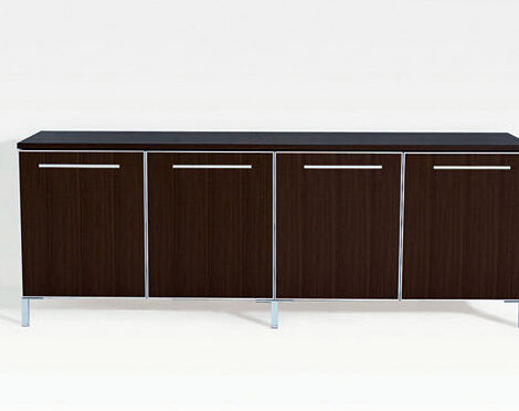 Modern Wood Credenza Metal Feet