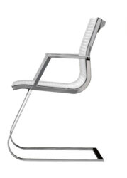 Chrome Cantilever Modern Chair