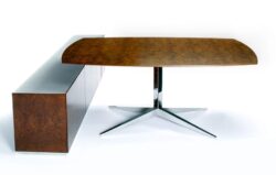 Exotic Wood Contemporary Table Desk