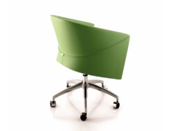 Modern Conference Chair Green Cloak