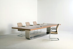 New Ultra Modern Steel Wood Table